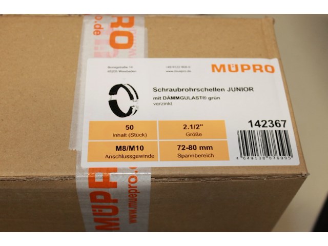 Schroeven schellen junior m8/m10 72/80 50 st - afbeelding 1 van  5