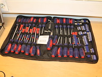 Schroevendraaier / bitset in foedraal. - afbeelding 1 van  3