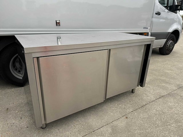 Schuifdeur - rvs werktafel - afbeelding 1 van  1