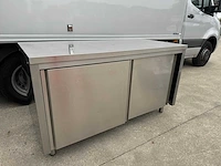 Schuifdeur - rvs werktafel - afbeelding 1 van  1