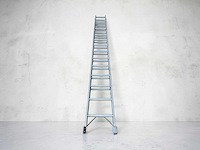 Schuifladder | 2 delig | aluminium - afbeelding 1 van  7