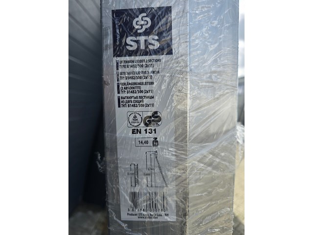 Schuifladder 2x 11 sts, b14b2/300 - afbeelding 4 van  5