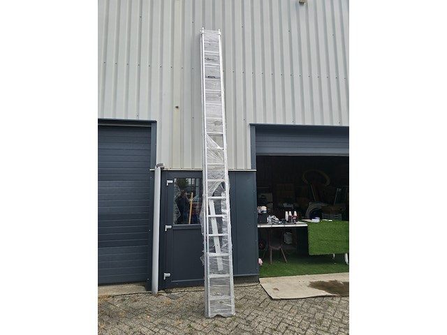 Schuifladder 2x17 tredes smart level, ts10010 - afbeelding 1 van  5