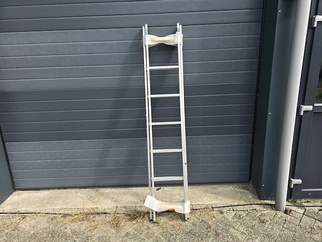 Schuifladder 2x7 sts, aluminium - afbeelding 1 van  5