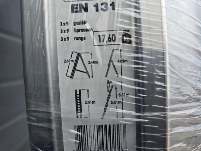 Schuifladder sts, a09a3/250 - afbeelding 5 van  7
