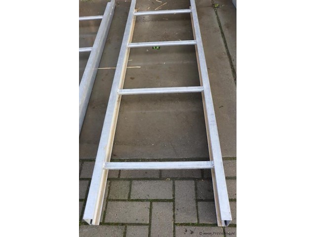 Schuifladders - 217x60x10cm - 4 stuks - afbeelding 2 van  5