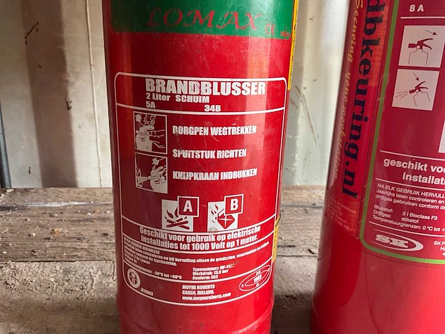 Schuim 2 liter brandblusser (2x) - afbeelding 2 van  5