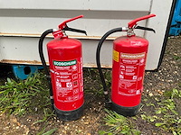 Schuim brandblusser (2x) - afbeelding 1 van  5