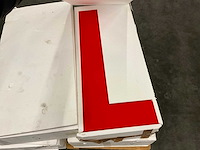 Schuim letters (4x) - afbeelding 2 van  5