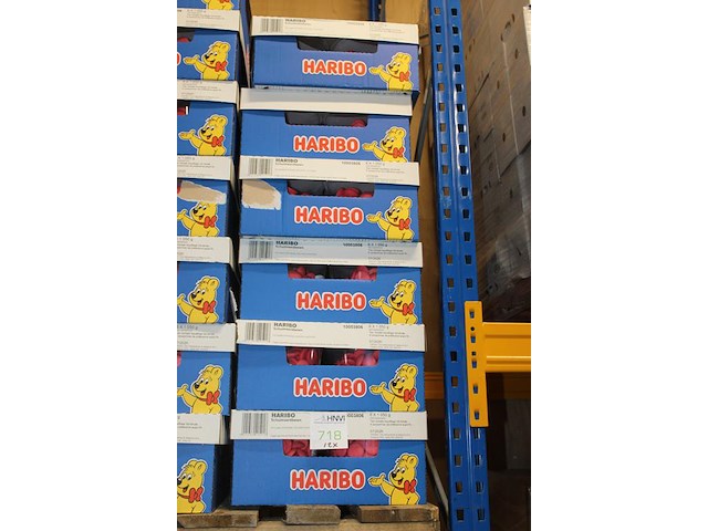 Schuimaardbeien haribo 12 overdozen met 6 emmers a 1050 g. tht 7/8 2026. - afbeelding 2 van  2