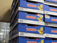 Schuimaardbeien haribo 14 overdozen met 6 emmers a 1050 g. tht 7/8 2026. - afbeelding 2 van  2