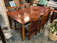 Schuitema sullivan eetkamertafel met 6x schuitema helen stoel - afbeelding 1 van  8