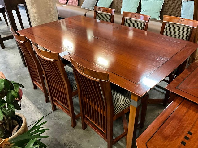 Schuitema sullivan eetkamertafel met 6x schuitema helen stoel - afbeelding 2 van  8