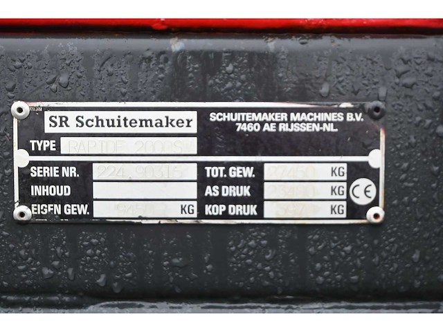 Schuitemaker - rapide 2000 sw - silagewagen - afbeelding 6 van  23