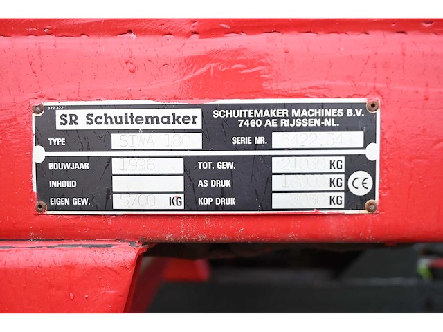 Schuitemaker - siwa 180 - silagewagen - afbeelding 4 van  24