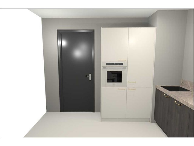 Schüller - rechtopgestelde keuken met kastenwand en barzitdeel - afbeelding 2 van  9