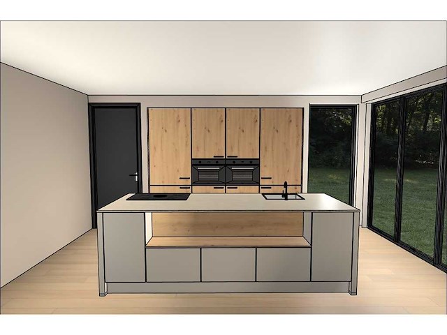 Schüller eilandkeuken met kastenwand - afbeelding 1 van  8