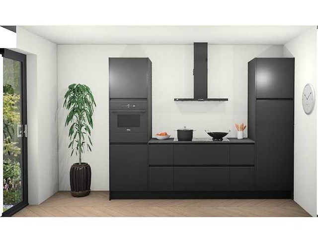 Schüller eilandkeuken met kastenwand - afbeelding 1 van  2