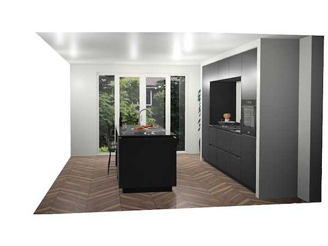 Schüller eilandkeuken met kastenwand - afbeelding 2 van  9