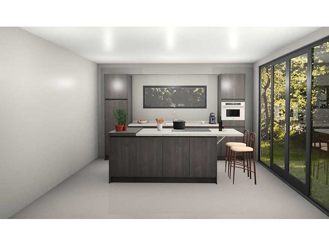 Schüller eilandkeuken met kastenwand - afbeelding 1 van  9