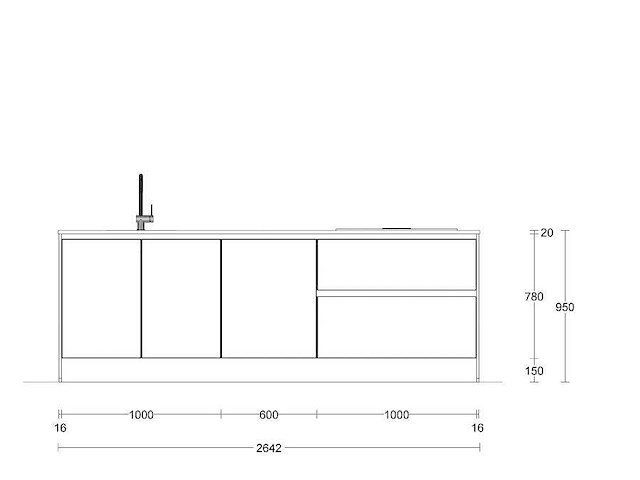 Schüller eilandkeuken met kastenwand - afbeelding 5 van  10