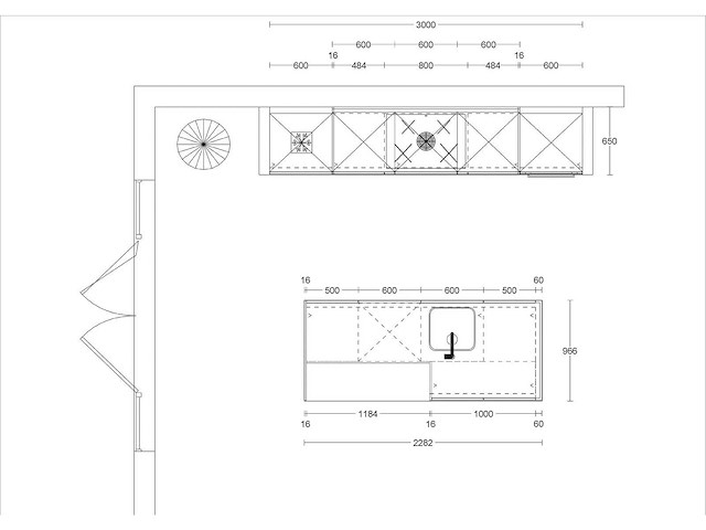 Schüller eilandkeuken met kastenwand - afbeelding 5 van  9
