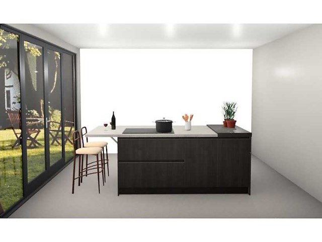 Schüller eilandkeuken met kastenwand - afbeelding 3 van  9