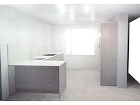 Schüller hoekopgestelde keuken en kastenwand