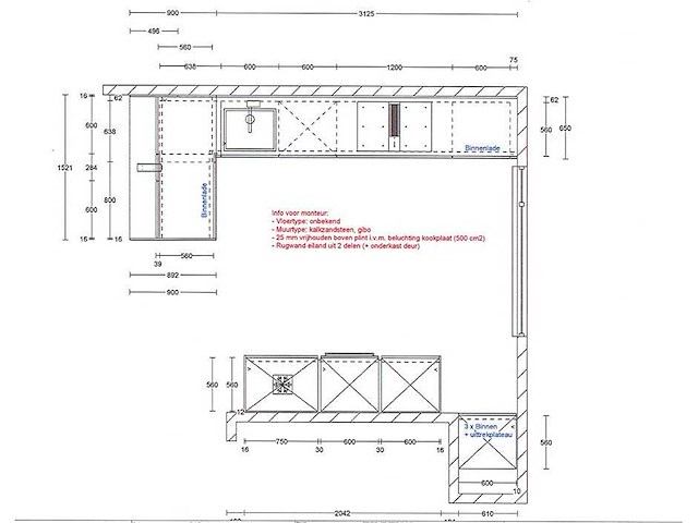 Schüller hoekopgestelde keuken en kastenwand - afbeelding 4 van  7
