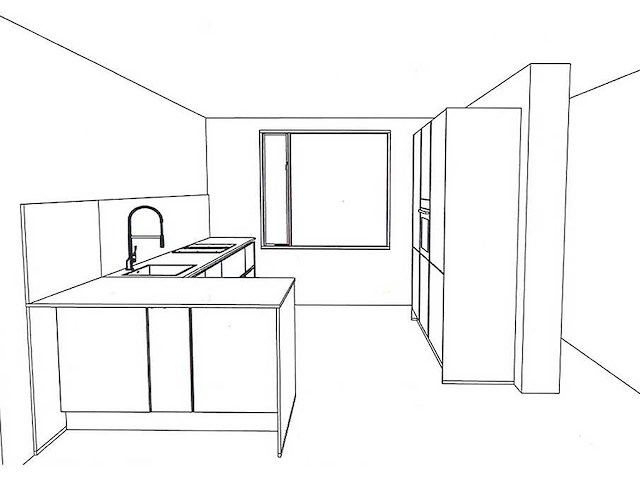 Schüller hoekopgestelde keuken en kastenwand - afbeelding 5 van  7