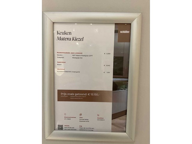 Schüller matera eiland schowroomkeuken met kastenwand - afbeelding 15 van  23