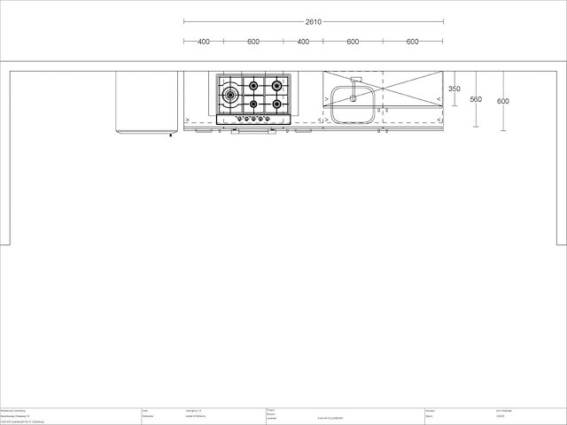 Schüller rechtopgestelde keuken met vrijstaande koelvriescombinatie - afbeelding 2 van  6