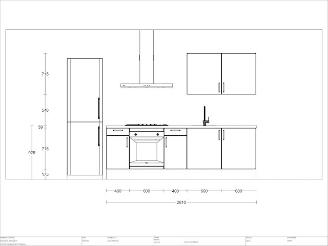 Schüller rechtopgestelde keuken met vrijstaande koelvriescombinatie - afbeelding 3 van  6