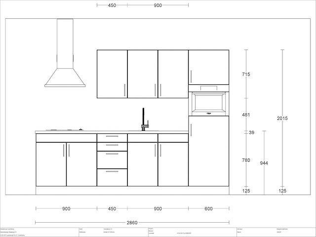 Schüller rechtopgestelde keuken - afbeelding 3 van  6