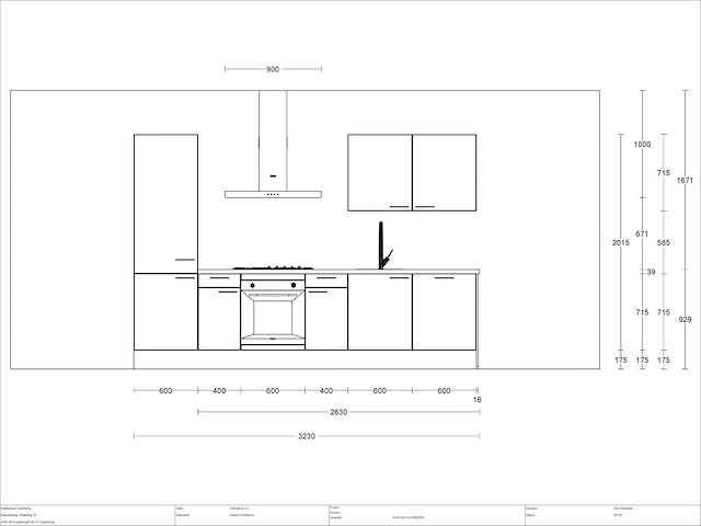 Schüller rechtopgestelde keuken - afbeelding 3 van  5