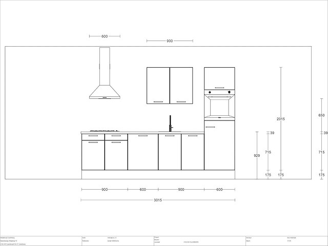Schüller rechtopgestelde keuken - afbeelding 2 van  6