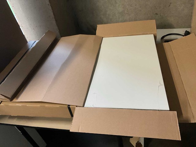 Schüller snow white hpl stolwanden 50 mm (2x) - afbeelding 1 van  3