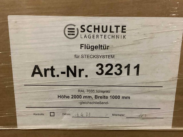 Schulte metalen kast deuren (3x) - afbeelding 3 van  3
