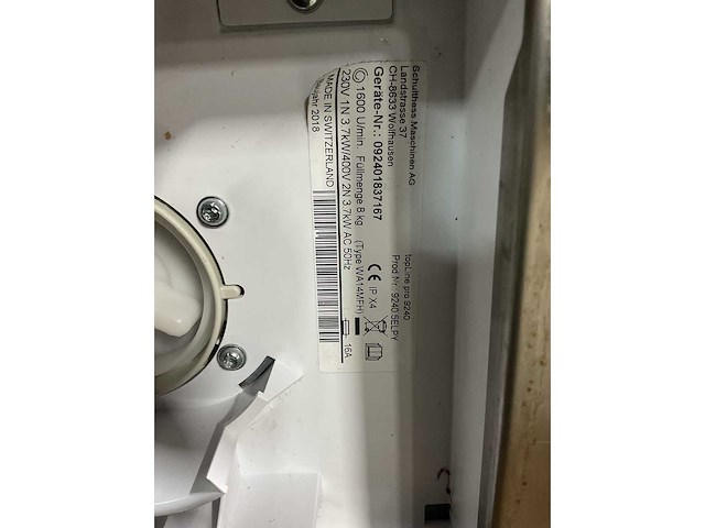 Schulthess - 2018 - topline pro 9240 industriële textielwasmachine (2x) - afbeelding 10 van  10