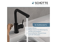Schütte vital design keukenkraan met sensor uittrekbare uitloop mat zwart - afbeelding 4 van  6