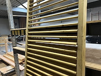 Schutterscherm groen geïmpregneerd hillhout - afbeelding 2 van  6