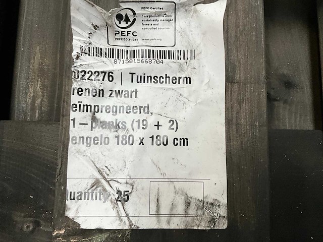 Schutting 180x180 cm (20x) - afbeelding 5 van  5