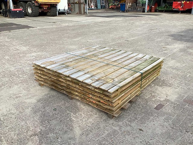 Schutting houten tuinomheining (5x) - afbeelding 1 van  5
