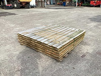 Schutting houten tuinomheining (5x) - afbeelding 1 van  5