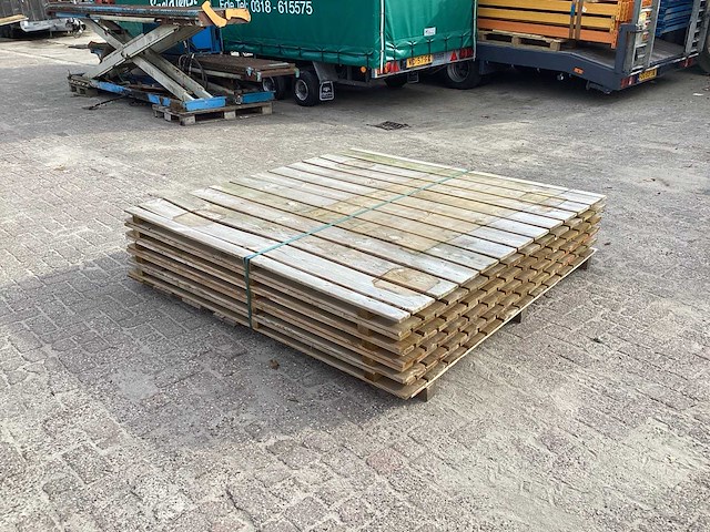 Schutting houten tuinomheining (5x) - afbeelding 2 van  5