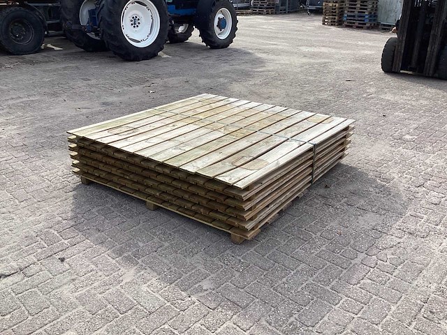 Schutting houten tuinomheining (5x) - afbeelding 3 van  5