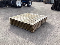 Schutting houten tuinomheining (5x) - afbeelding 3 van  5
