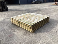 Schutting houten tuinomheining (5x) - afbeelding 4 van  5