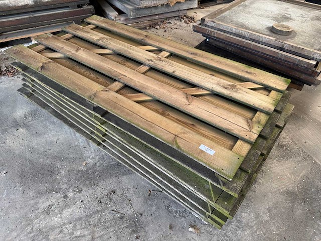 Schuttingdelen - hout betonschutting (8x) - afbeelding 2 van  2