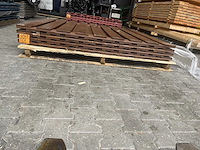 Schuttingpanelen bruin geïmpregneerd en gecoat, 1800x1800mm (4x) - afbeelding 3 van  3